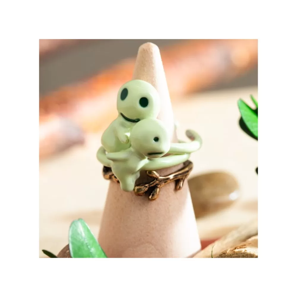 Store Bague 3 Anneaux Kodama - Princesse Mononoke Bijoux