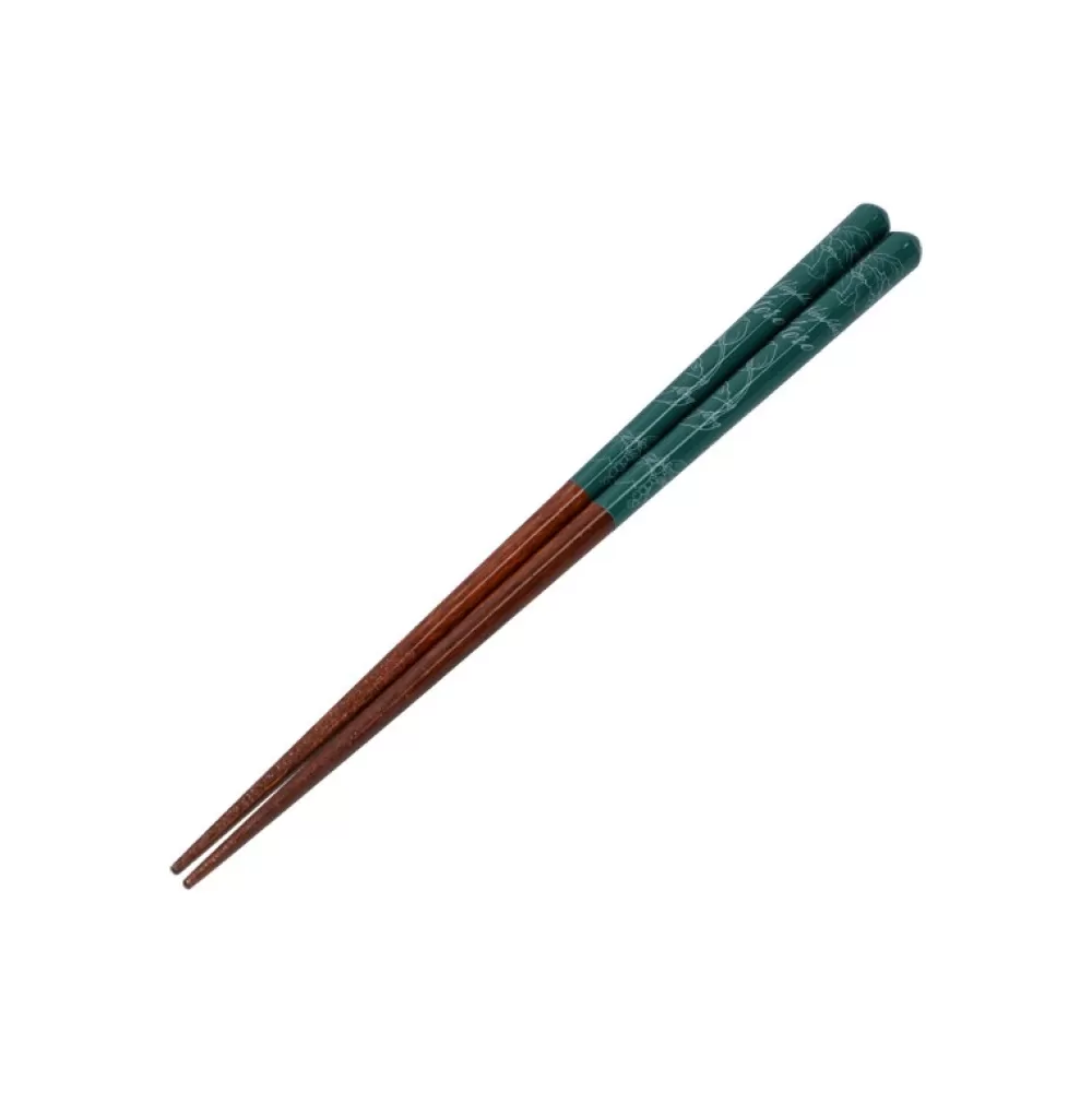 Cheap Baguettes Laquees 21Cm Esquisses Vert Fonce - Mon Voisin Totoro Cuisine Et Table