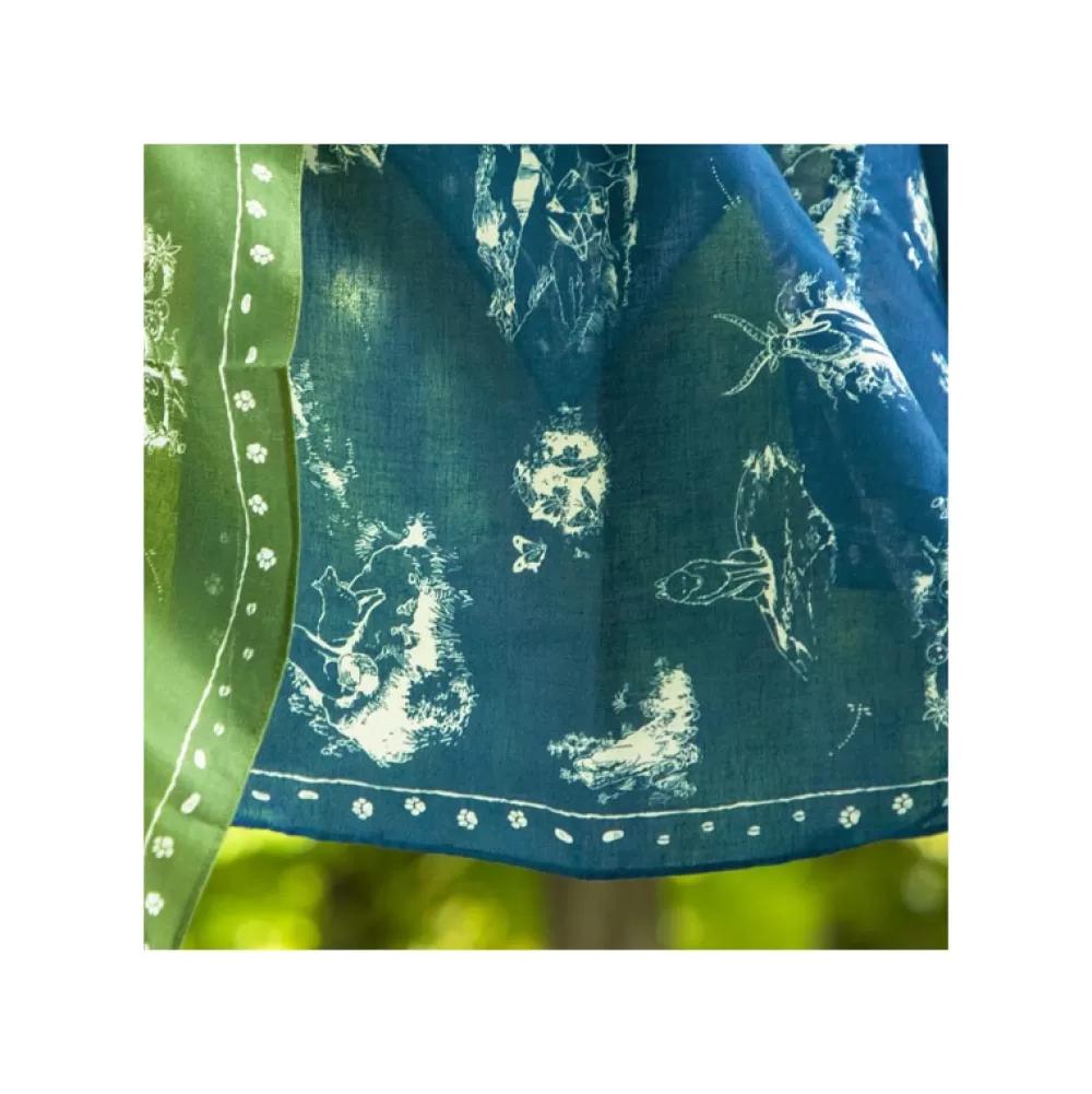 New Bandana Vivre Ensemble Bleu - Princesse Mononoke Textile