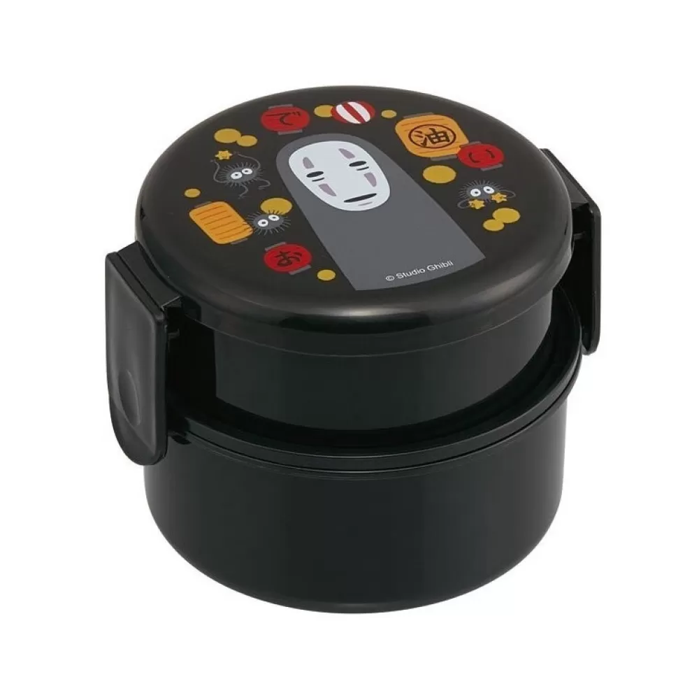 Shop Bento Rond Deux Parties No Face & Lanternes - Le Voyage De Chihiro Cuisine Et Table