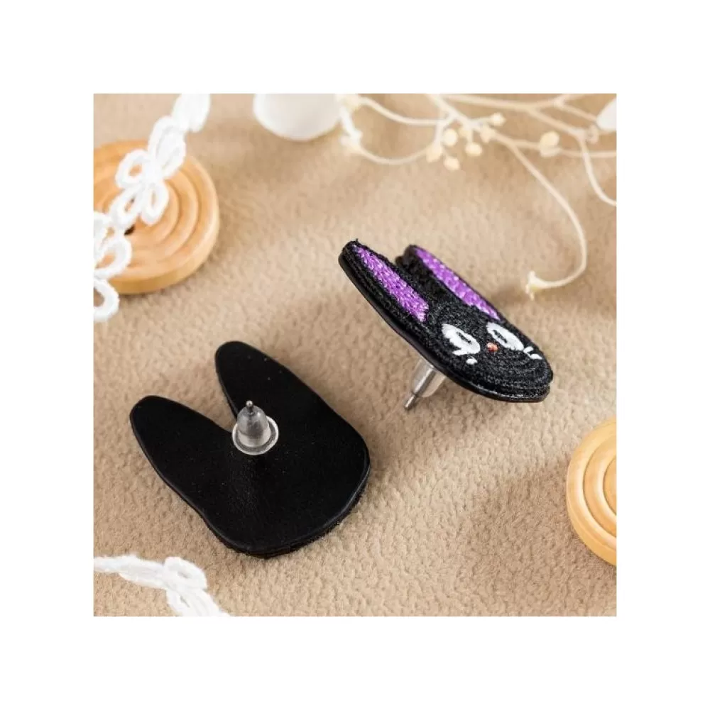 Discount Bijou Boucle D'Oreilles Broderie Jiji - Kiki La Petite Sorciere Bijoux