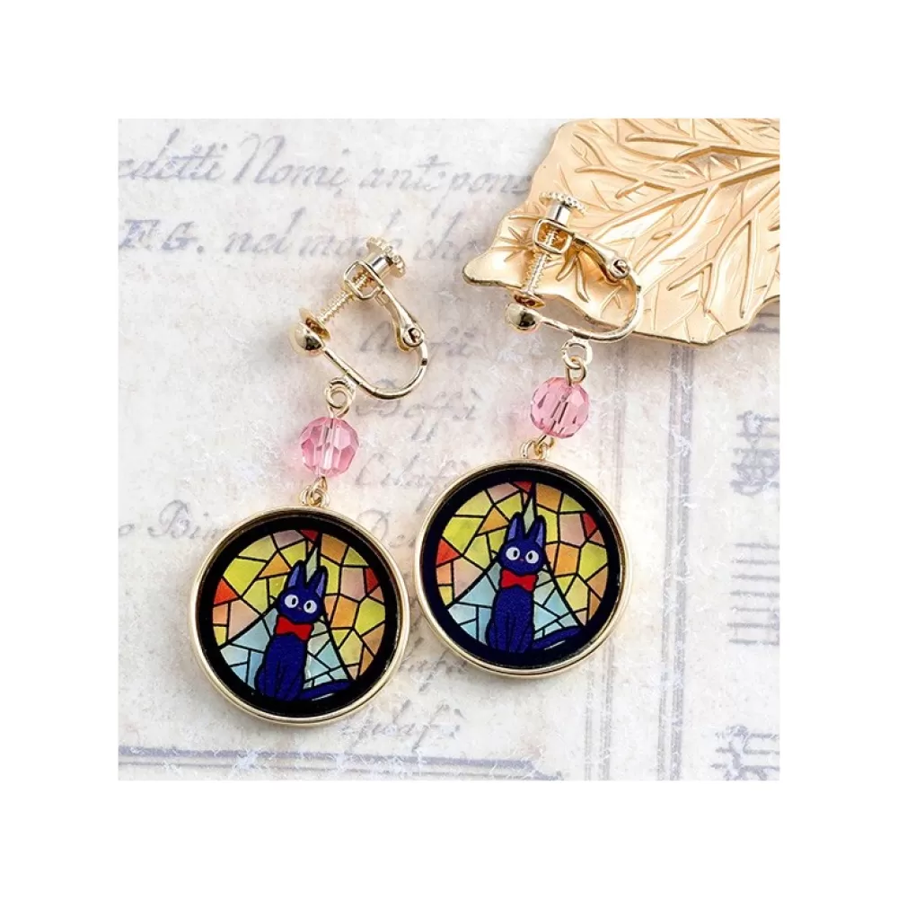 Shop Bijou Boucles D'Oreilles A Clips Jiji Vitrail - Kiki La Petite Sorcie Bijoux