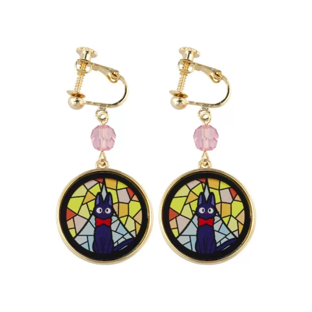 Shop Bijou Boucles D'Oreilles A Clips Jiji Vitrail - Kiki La Petite Sorcie Bijoux