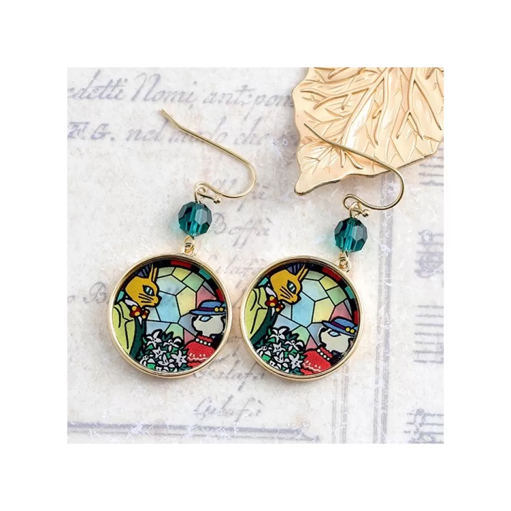 Outlet Bijou Boucles D'Oreilles Louise Et Baron Vitrail- Si Tu Tends L'Oreil Bijoux