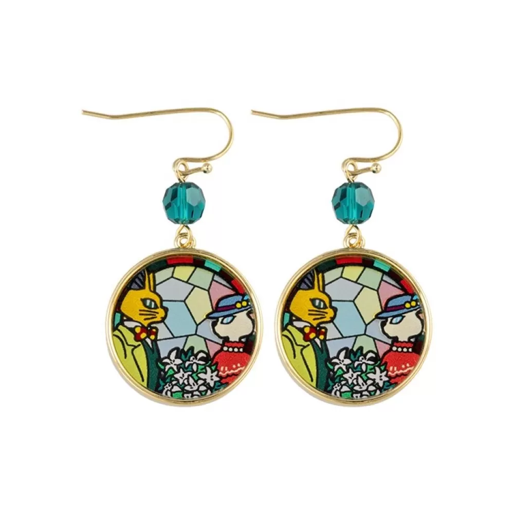 Outlet Bijou Boucles D'Oreilles Louise Et Baron Vitrail- Si Tu Tends L'Oreil Bijoux