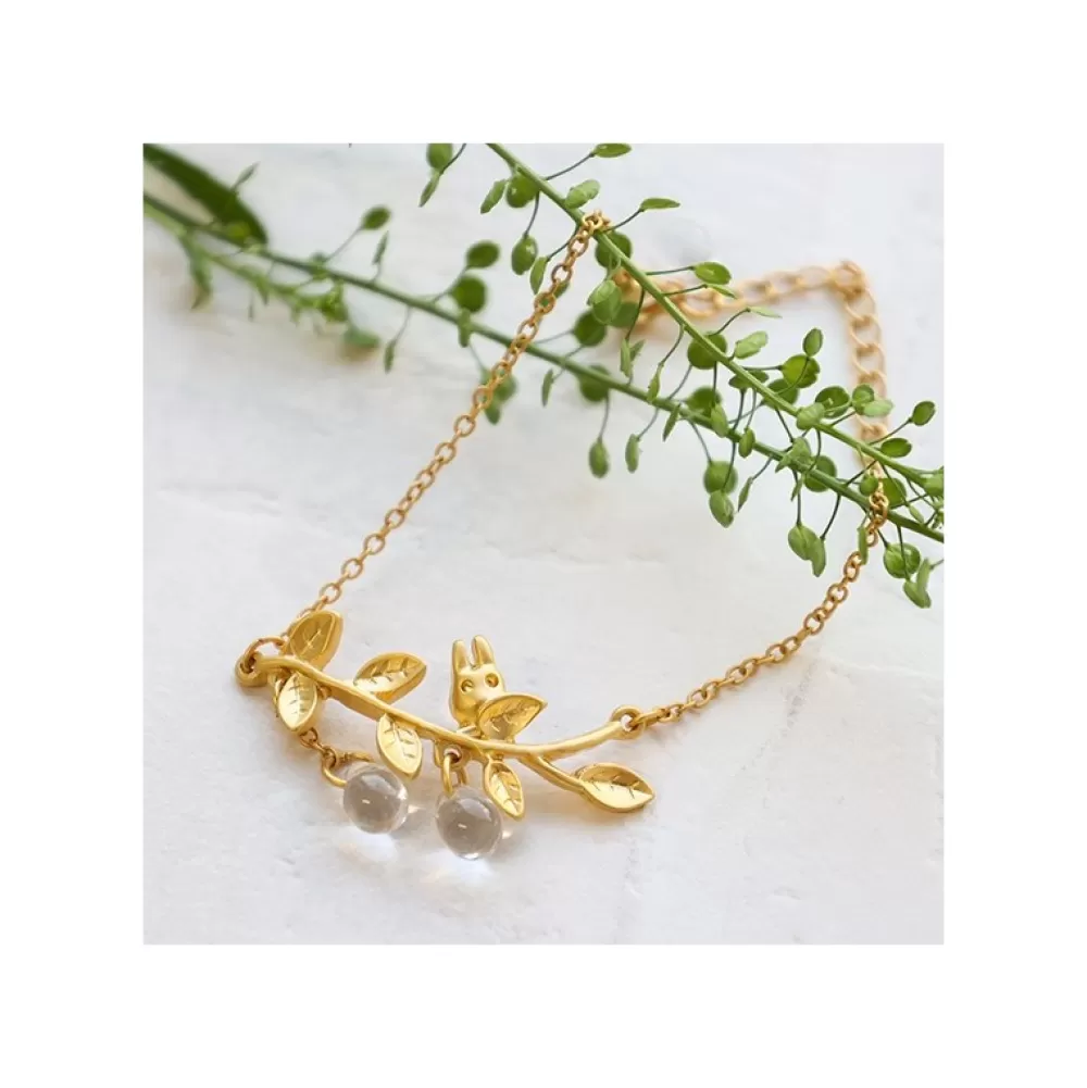 Cheap Bijou Braclet Totoro Blanc Cache Dans Une Feuille - Mon Voisin Totoro Bijoux