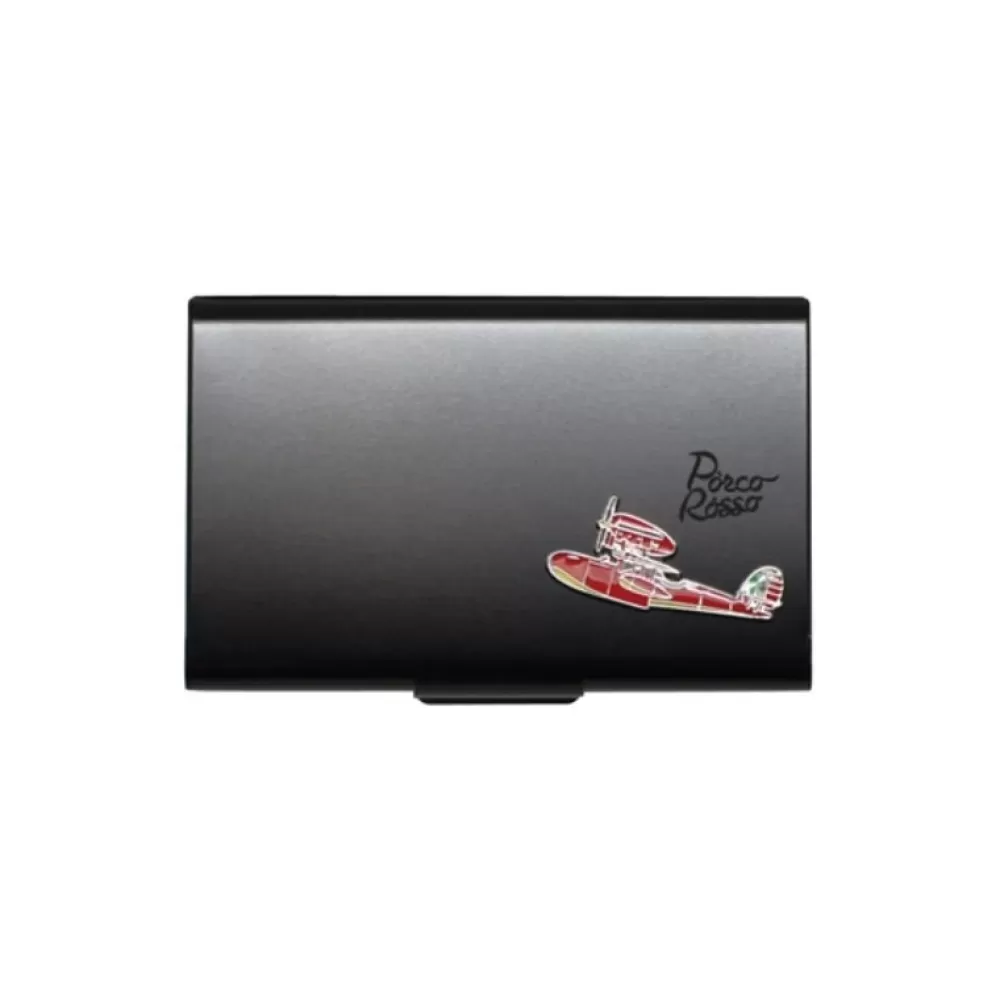 Cheap Boite Metal Carte De Visite Noire Avec Hydravion - Porco Rosso Accessoires