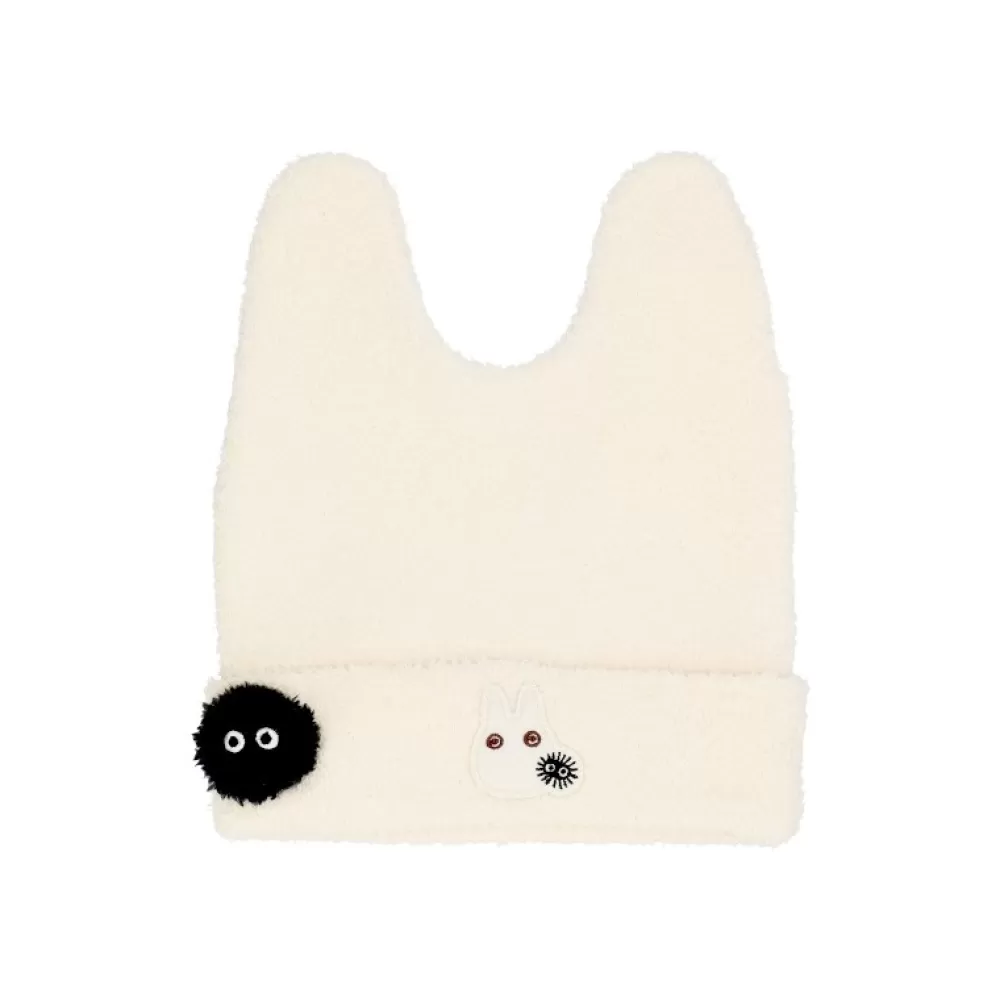 Clearance Bonnet Laine A Oreilles Totoro Blanc - Mon Voisin Totoro Textile