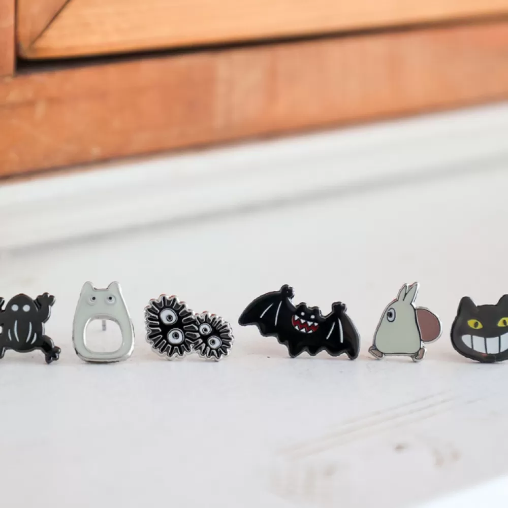 Sale Boucles D'Oreilles Percees Generique Set De 6 - Mon Voisin Totoro Bijoux