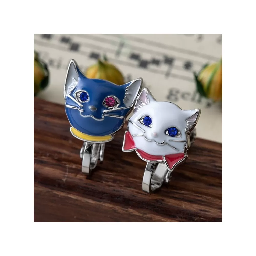 Clearance Boucles D'Oreilles Percees Yuki & Lune - Le Royaume Des Chats Bijoux