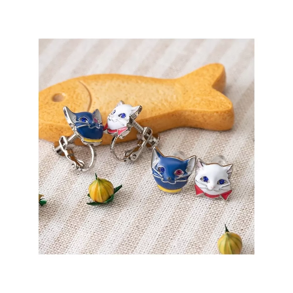 Clearance Boucles D'Oreilles Percees Yuki & Lune - Le Royaume Des Chats Bijoux