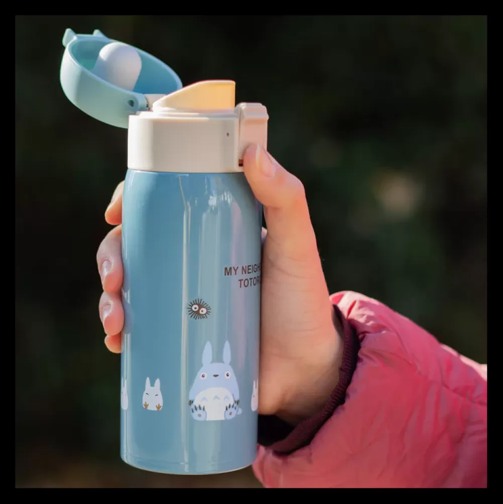 Shop Bouteille Thermos 350Ml Bleu Mat - Mon Voisin Totoro Cuisine Et Table