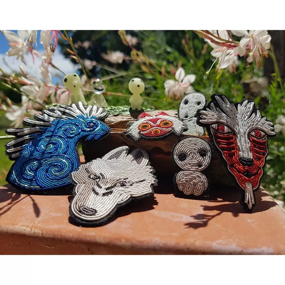 Best Sale Broche Cannetille Kodama Debout - Princesse Mononoke Pins