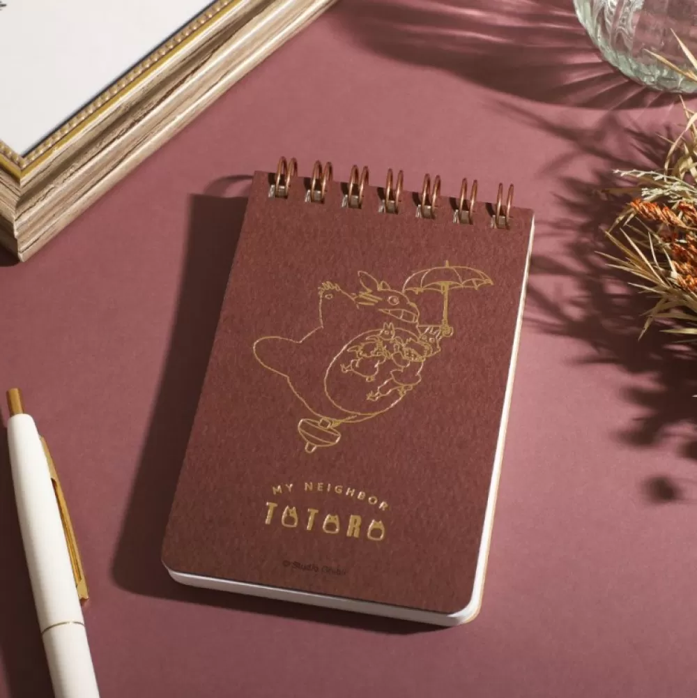Fashion Carnet A Spirales Gauffre 11,5×7,2Cm Totoro Volant - Mon Voisin Totoro Carnets Et Cahiers