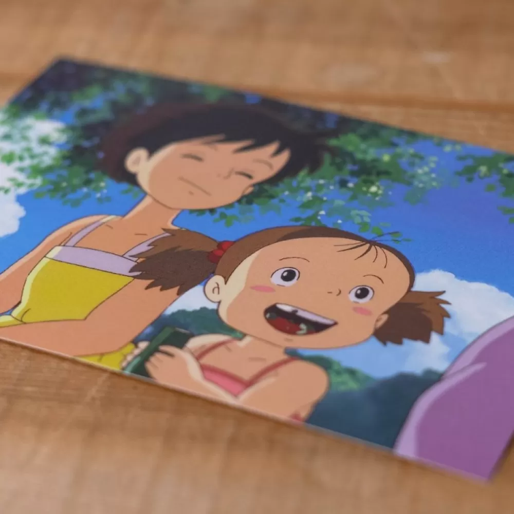 New Carte Postale Satsuki & Mei Gouter - Mon Voisin Totoro Cartes Postales Et Papier À Lettres