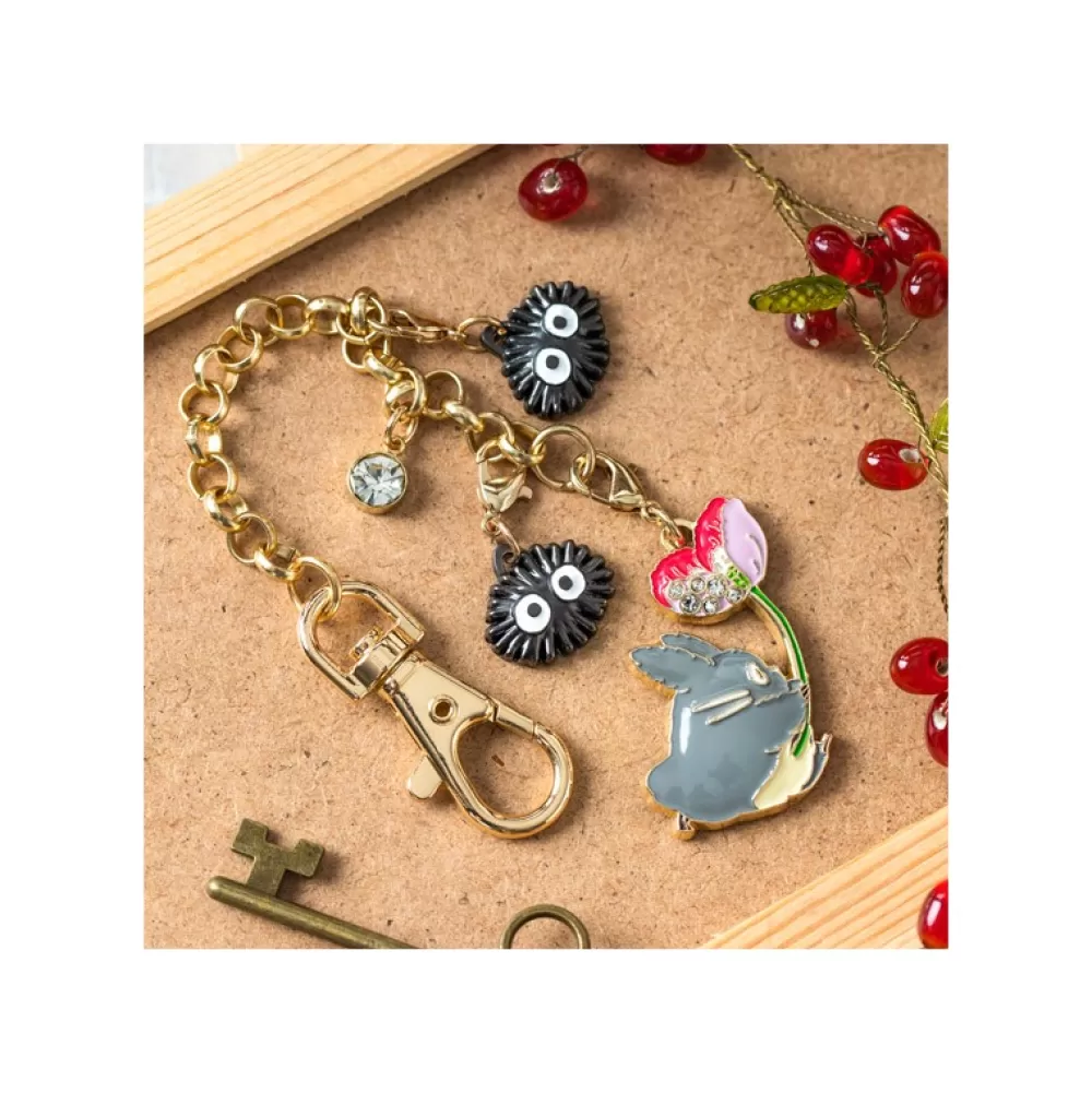 Shop Chainette Charms Totoro Gris & Fleur - Mon Voisin Totoro Straps