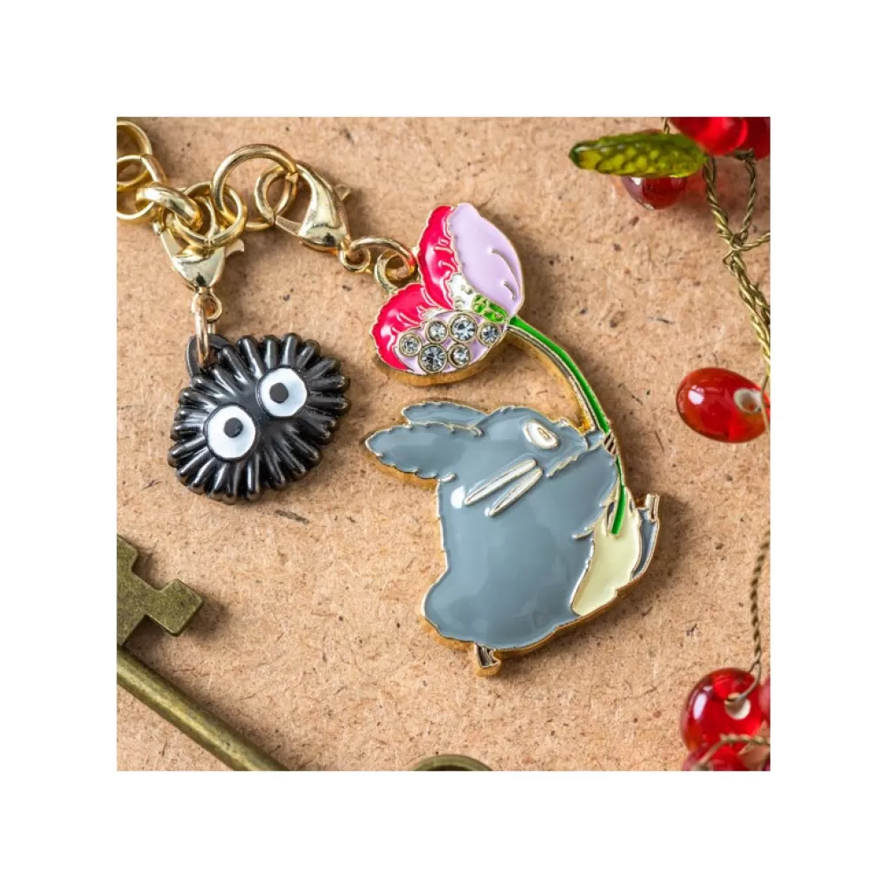 Shop Chainette Charms Totoro Gris & Fleur - Mon Voisin Totoro Straps