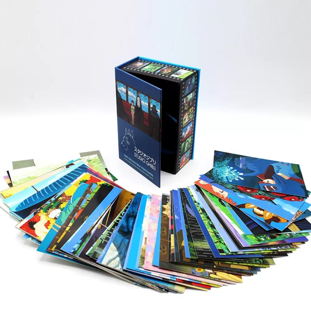 Shop Coffret 100 Cartes Postales De Collection - Studio Ghibli Cartes Postales Et Papier À Lettres