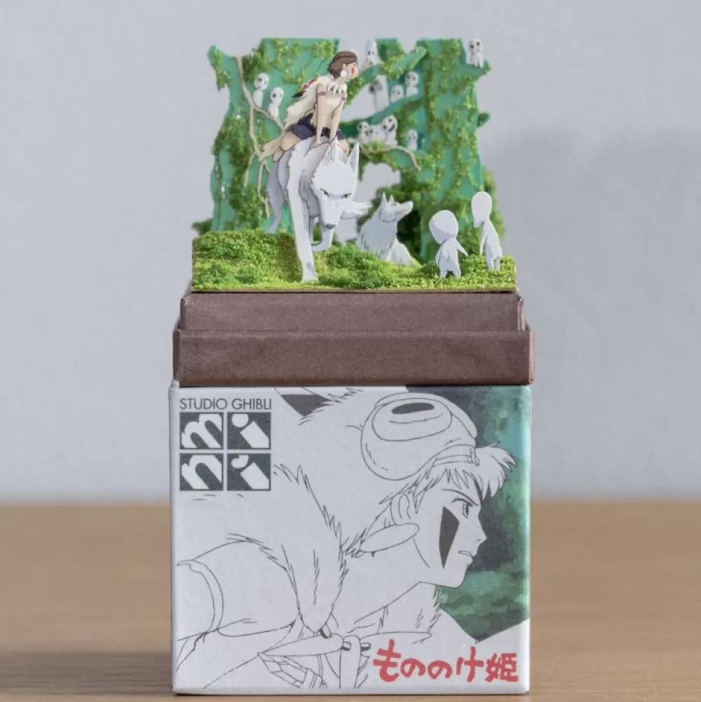 Online Diorama Papier San, Moro Et Kodama -Princesse Mononoke Loisirs Créatifs