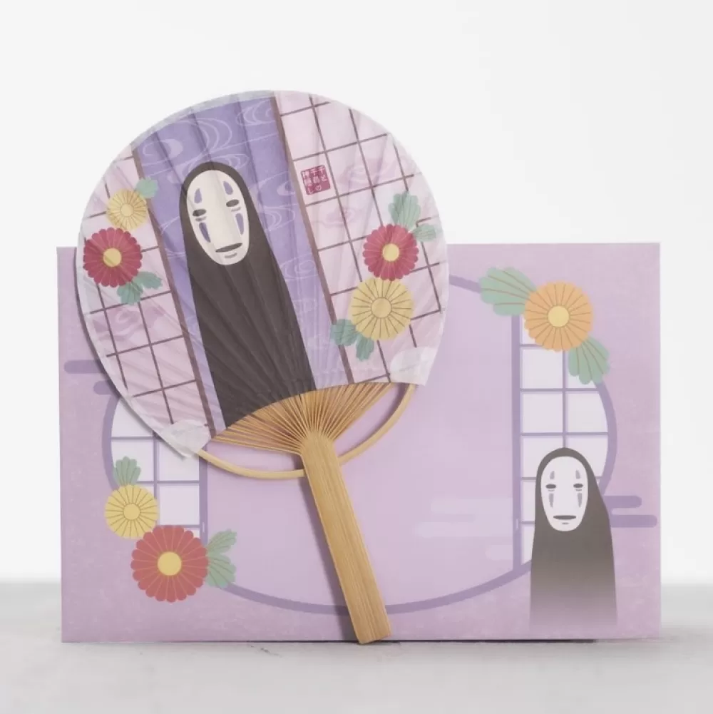 Shop Eventail Bambou & Enveloppe No Face Avec Fleur - Le Voyage De Chihiro Accessoires