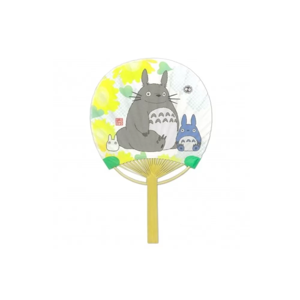 Cheap Eventail Japonais Bambou Totoro Et Tournesols - Mon Voisin Totoro Accessoires