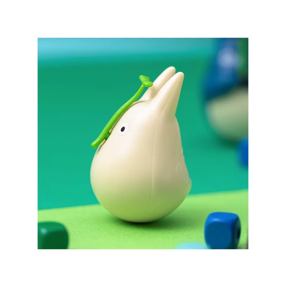 Clearance Figurine Culbuto Totoro Blanc Avec Feuille - Mon Voisin Totoro Jouets
