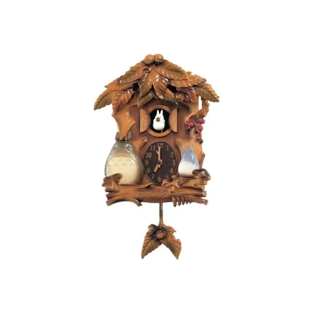 Cheap Horloge Coucou Feuilles De Bois - Mon Voisin Totoro Décoration