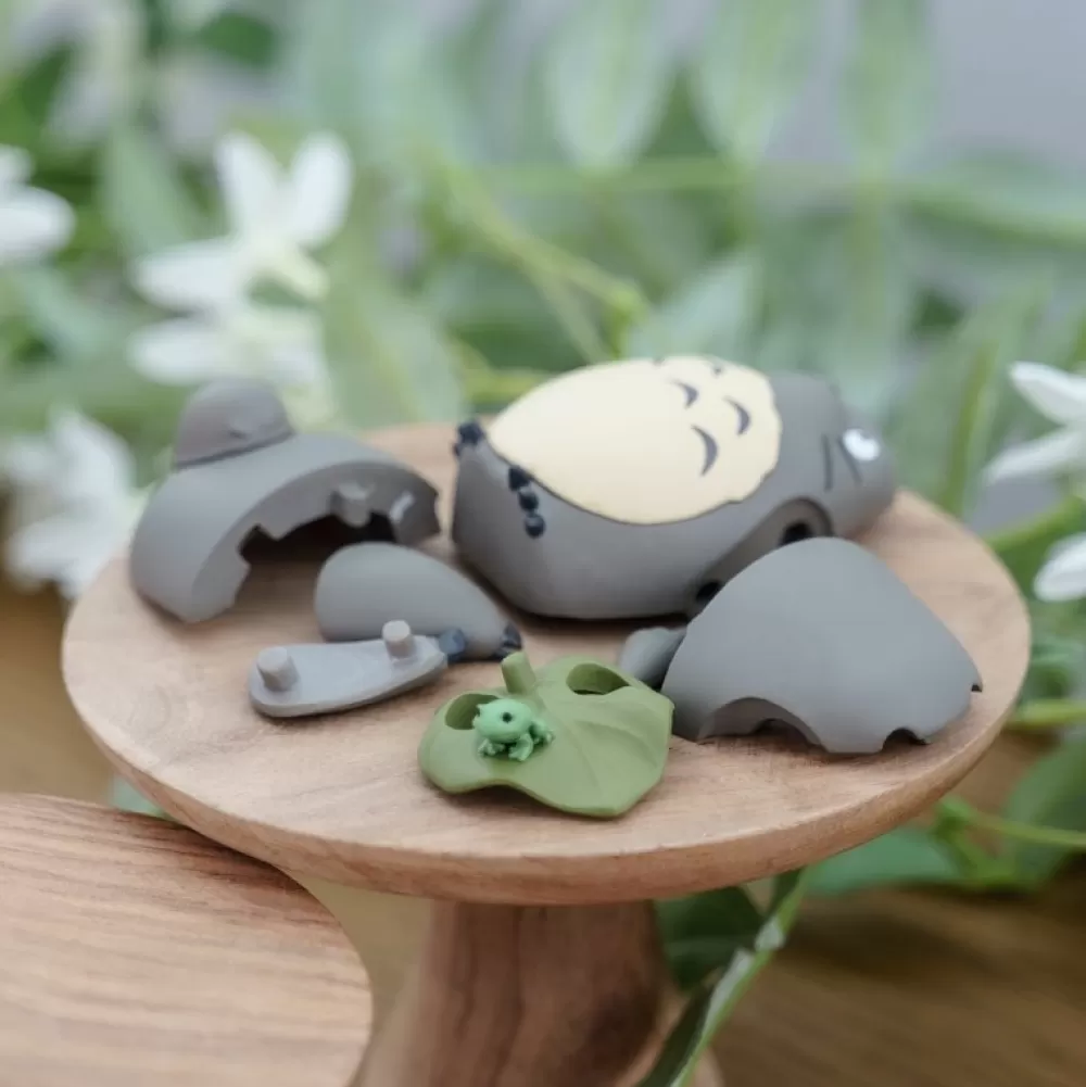 Online Kumukumu 3D Puzzle Totoro Gris Avec Feuille - Mon Voisin Totoro Puzzle