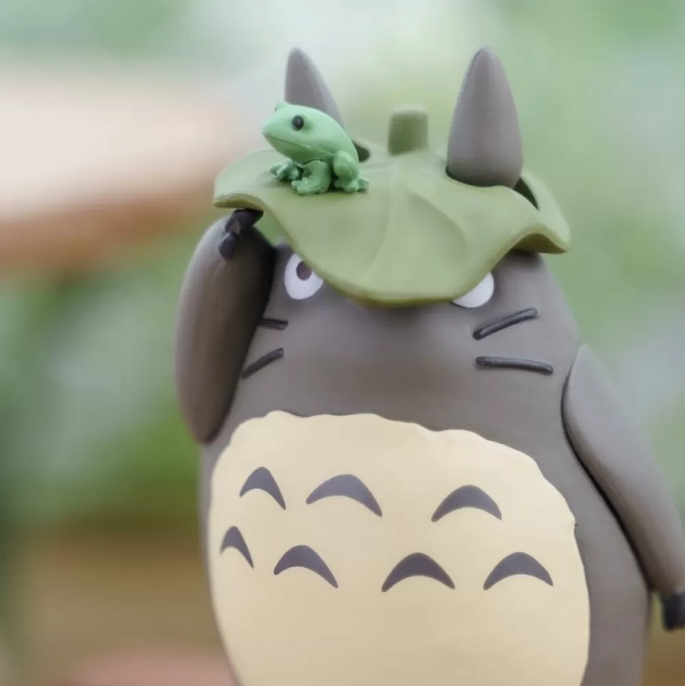 Online Kumukumu 3D Puzzle Totoro Gris Avec Feuille - Mon Voisin Totoro Puzzle