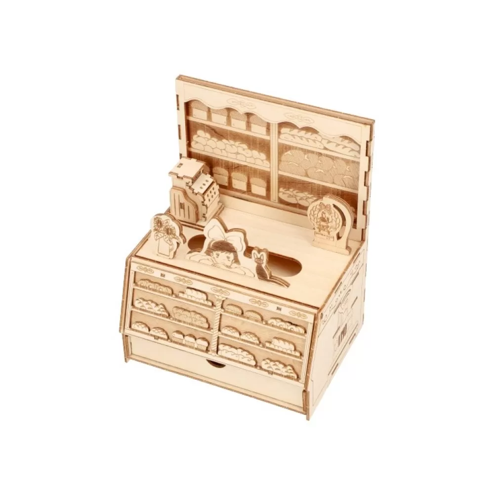 Hot Maquette En Bois Kigumi Boulangerie - Kiki La Petite Sorciere Loisirs Créatifs