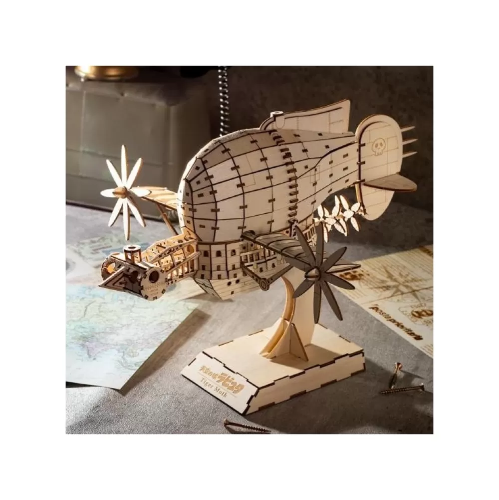 Cheap Maquette En Bois Kigumi Tiger Moth - Le Chateau Dans Le Ciel Loisirs Créatifs
