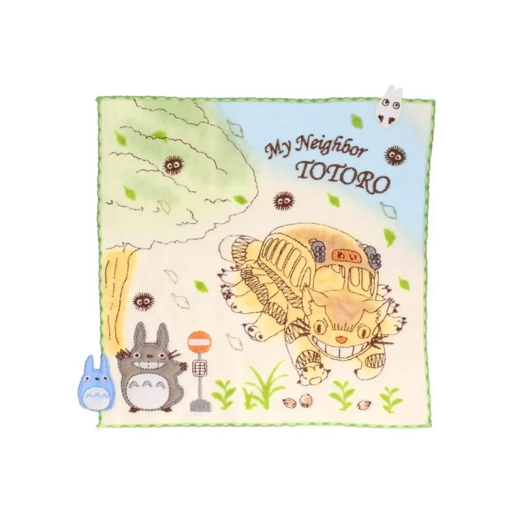 Discount Mini Serviette Course Du Chatbus 25X25Cm - Mon Voisin Totoro Linge De Maison