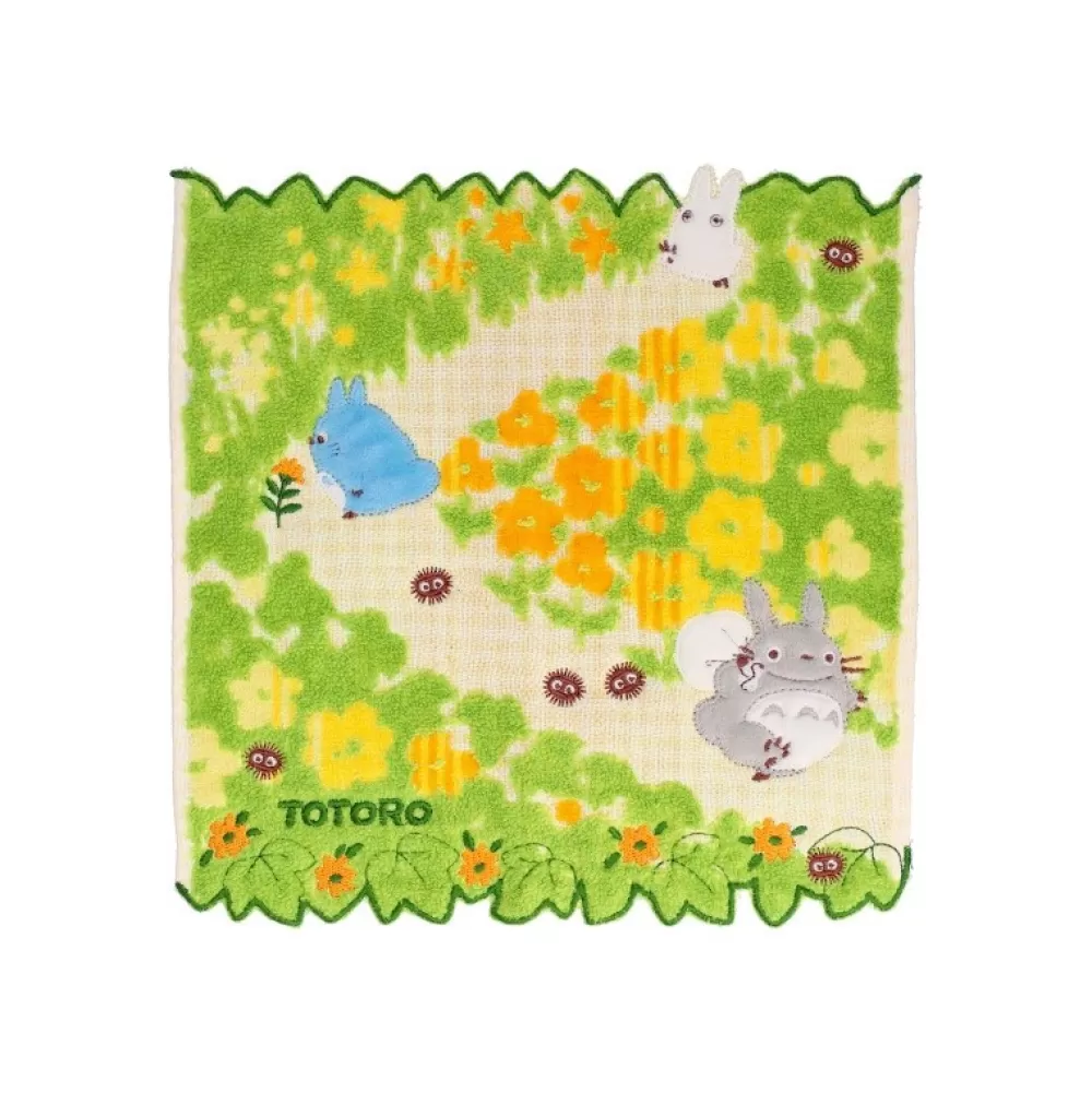 Clearance Mini Serviette Fleurs Jaunes 25X25 Cm - Mon Voisin Totoro Linge De Maison