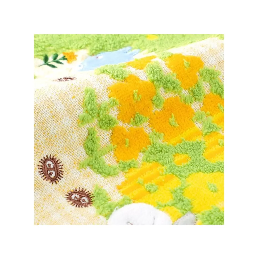 Clearance Mini Serviette Fleurs Jaunes 25X25 Cm - Mon Voisin Totoro Linge De Maison