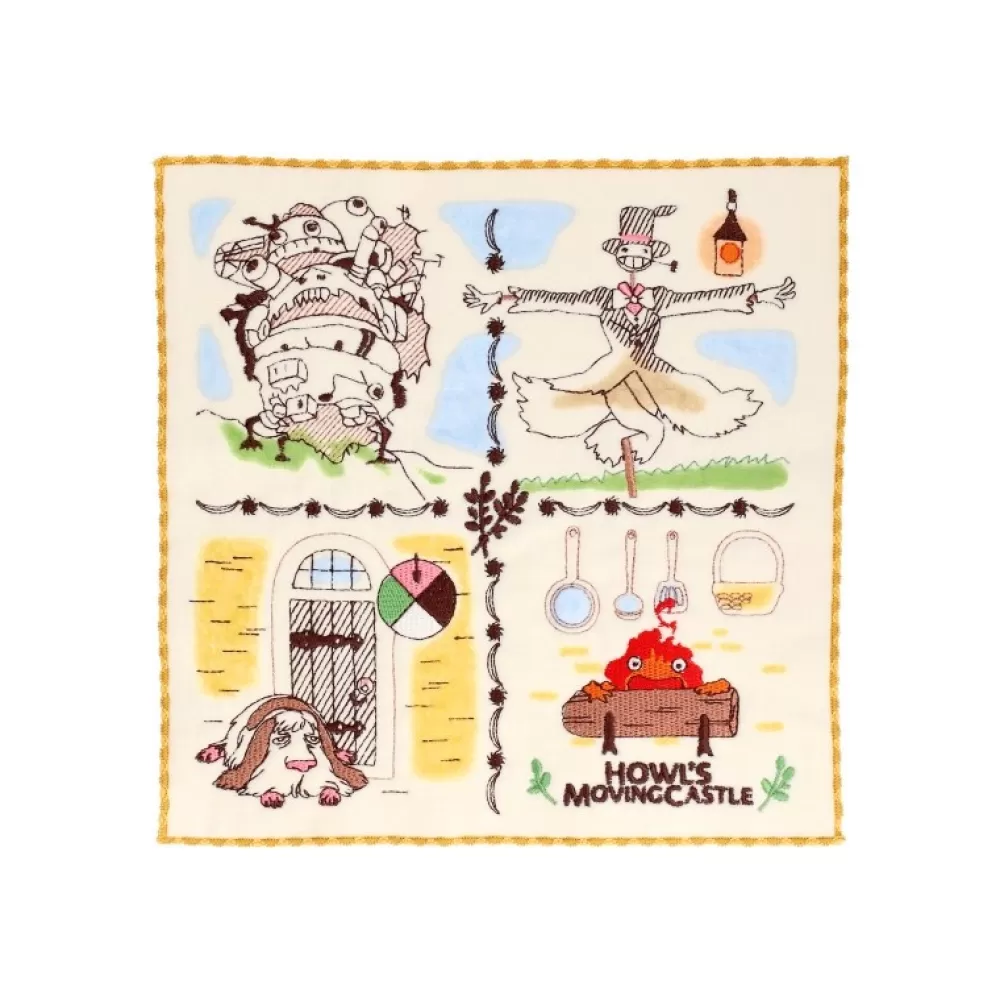 Cheap Mini Serviette Habitants Du Chateau 25 X 25 Cm - Le Chateau Ambulant Linge De Maison