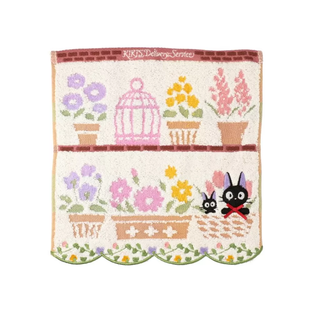 Sale Mini Serviette Jiji Et Ses Fleurs Preferees 25X25 - Kiki La Petite So Linge De Maison