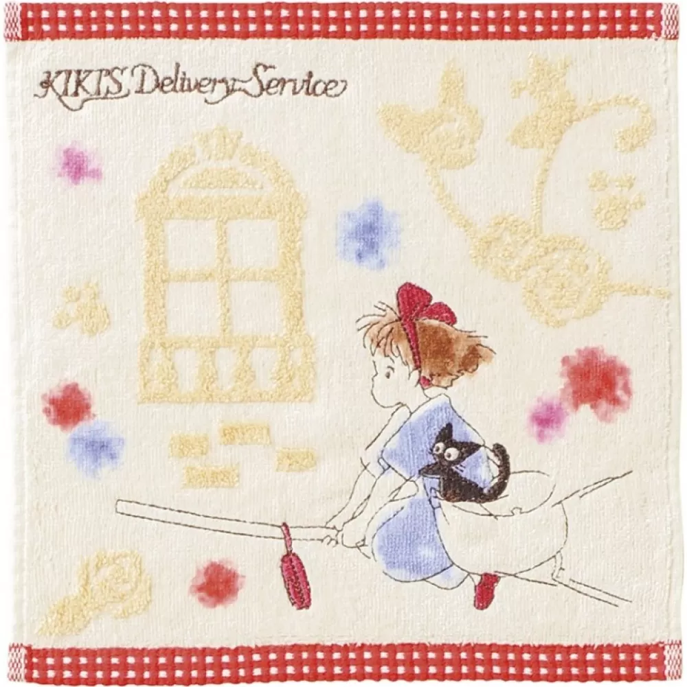 Cheap Mini Serviette Kiki Sur Son Balai 25X25 - Kiki La Petite Sorciere Linge De Maison