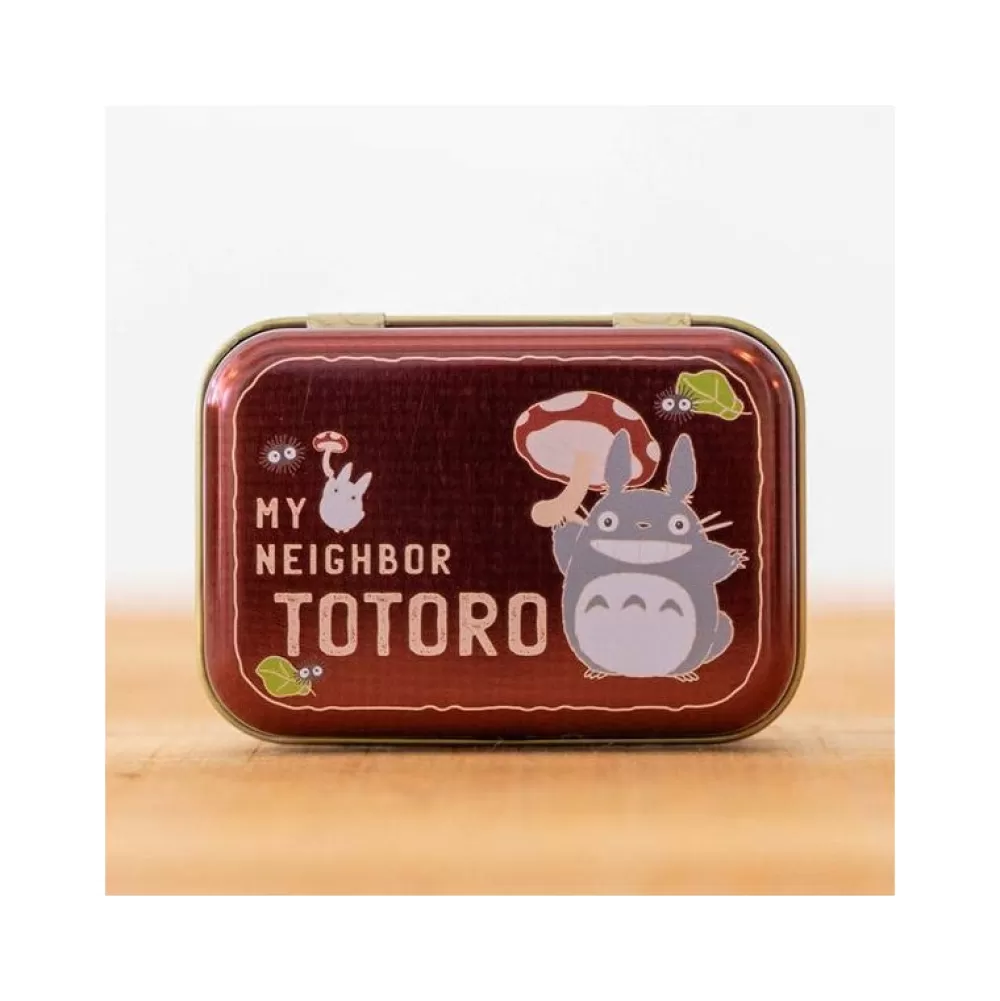 Sale Petite Boite Metal Totoro Champignon - Mon Voisin Totoro Accessoires