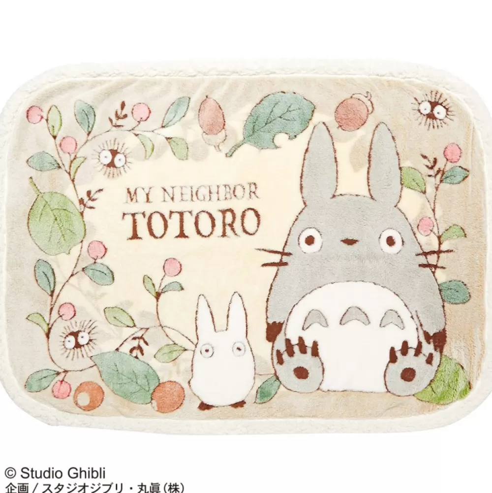 Online Plaid Feuilles Et Noisettes 70X100 Cm - Mon Voisin Totoro Linge De Maison