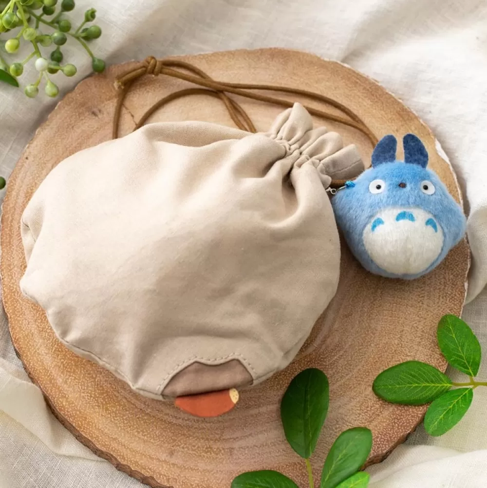 Sale Pochon A Lacet Avec Totoro Bleu - Mon Voisin Totoro Sacs