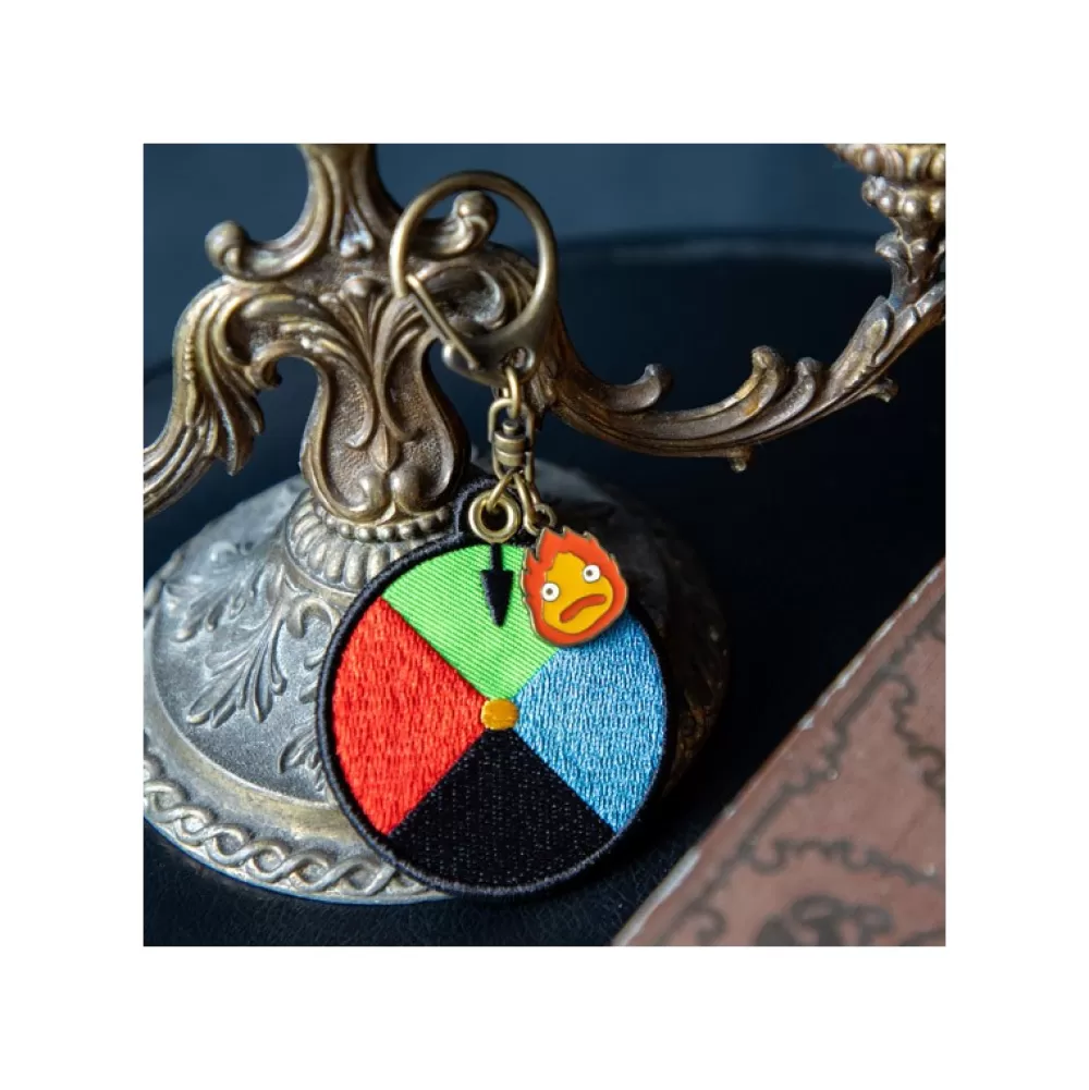 New Porte-clés Broderie Disque Magique - Le Chateau Ambulant Porte-clés