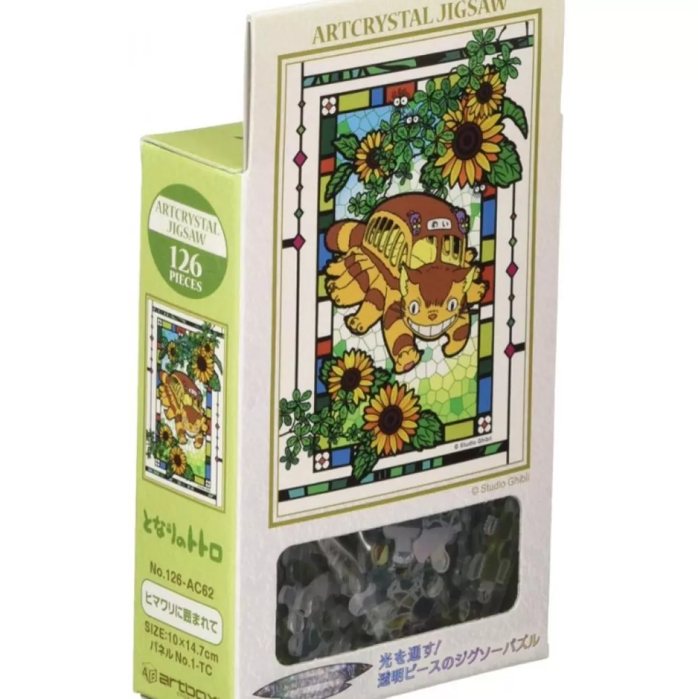 Sale Puzzle Vitrail 126P Chatbus Et Tournesols - Mon Voisin Totoro Puzzle