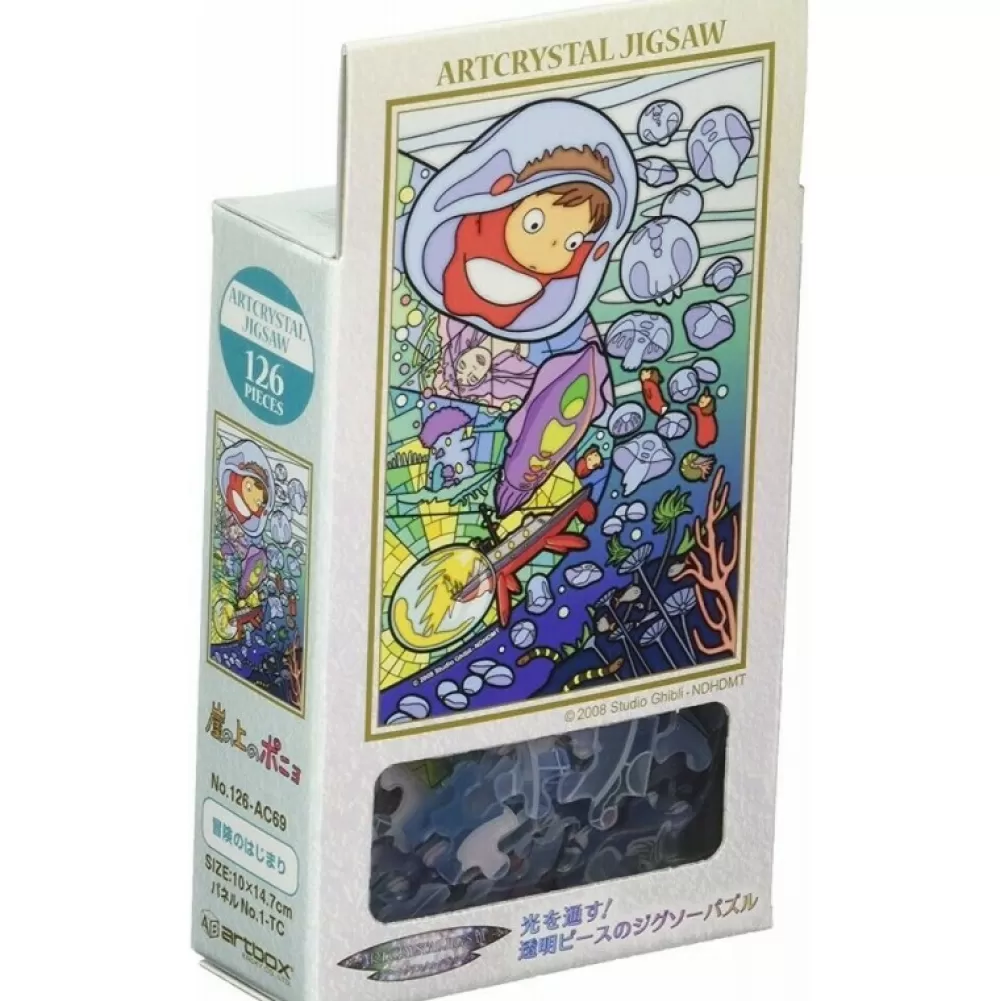 Clearance Puzzle Vitrail 126P Ponyo Sous La Mer - Ponyo Sur La Falaise Puzzle