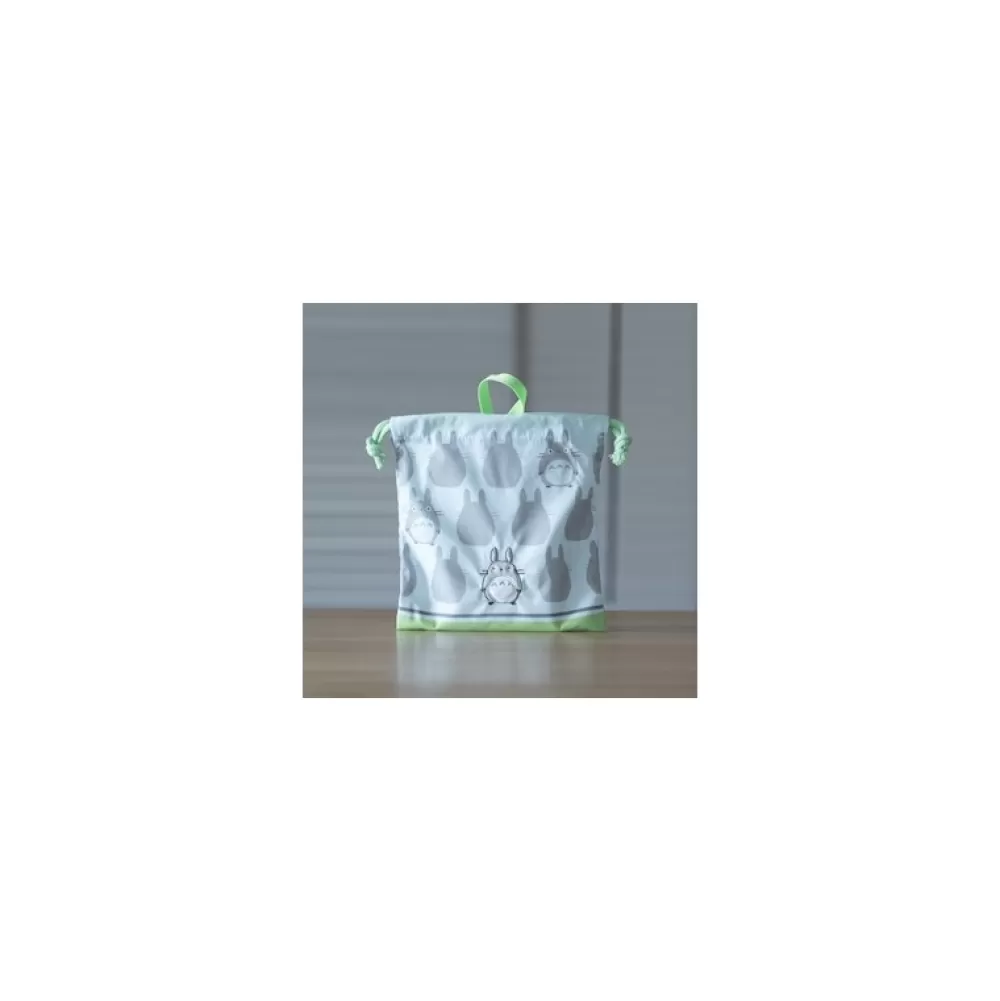 Outlet Sacoche A Cordon Silhouette Totoro Gris 20 X 19 Cm - Mon Voisin Totor Sacs