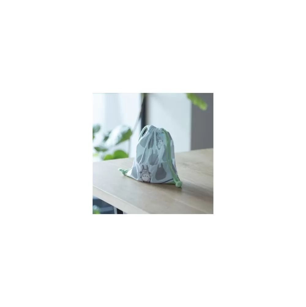 Outlet Sacoche A Cordon Silhouette Totoro Gris 20 X 19 Cm - Mon Voisin Totor Sacs