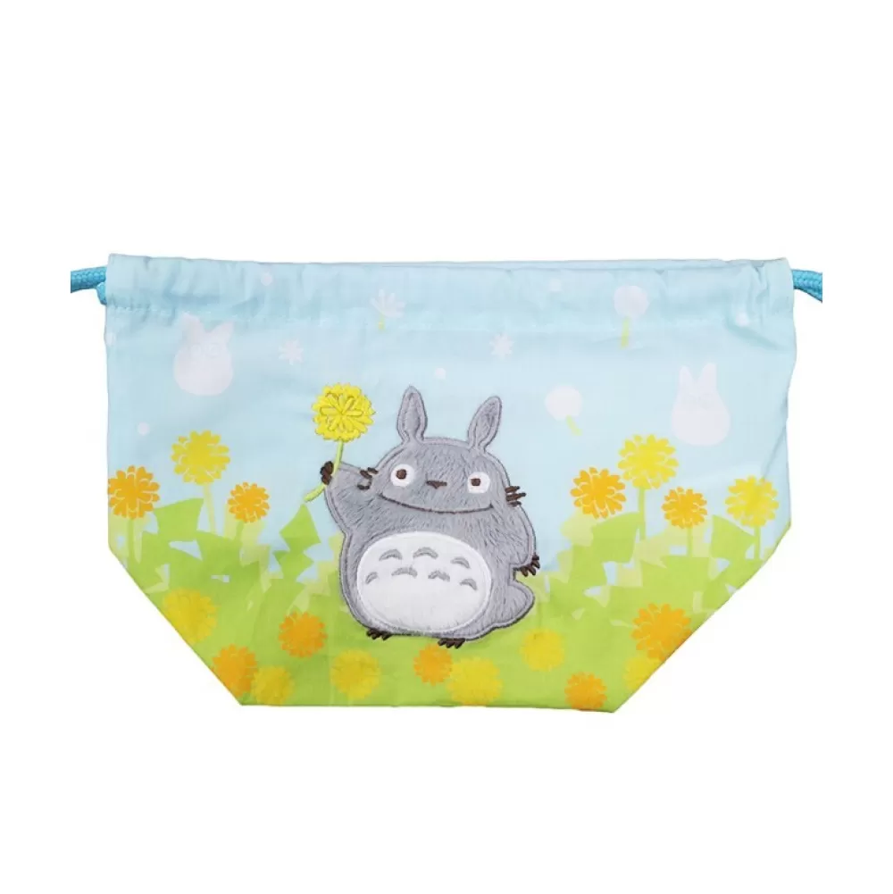 Online Sacoche A Gousset Totoro Fleurs 17 X 26 Cm - Mon Voisin Totoro Sacs