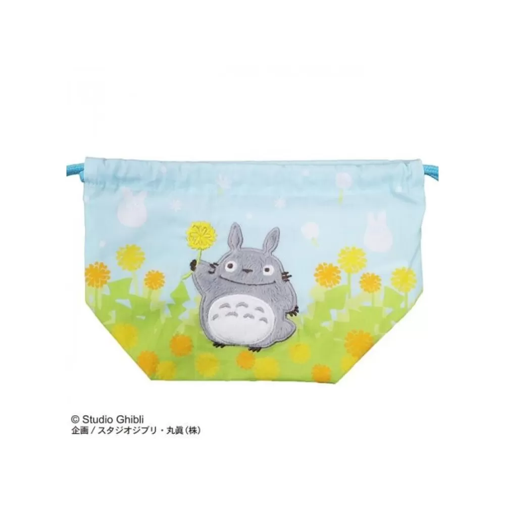 Online Sacoche A Gousset Totoro Fleurs 17 X 26 Cm - Mon Voisin Totoro Sacs