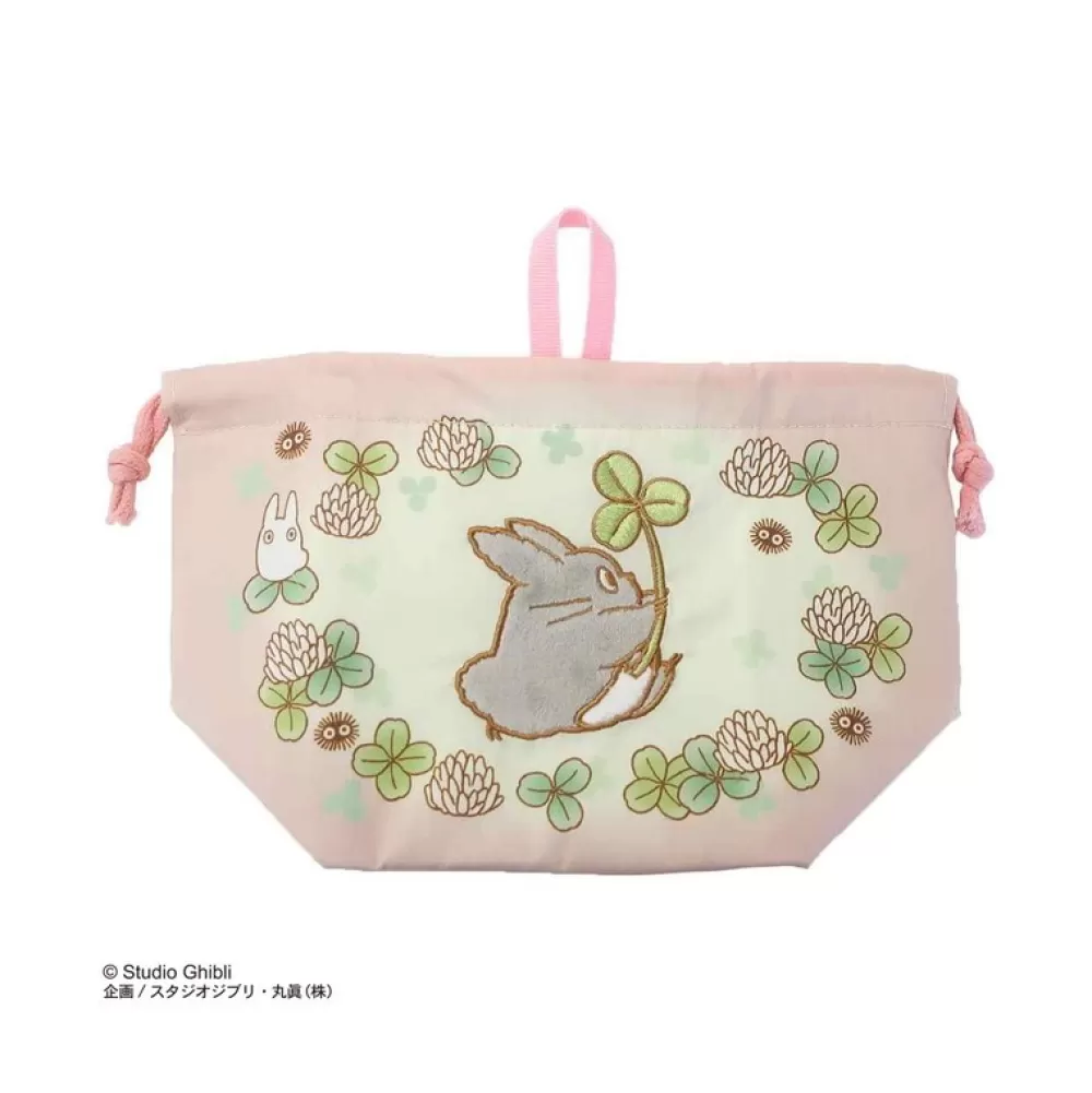 Online Sacoche A Gousset Totoro Trefle 17 X 26 Cm - Mon Voisin Totoro Sacs