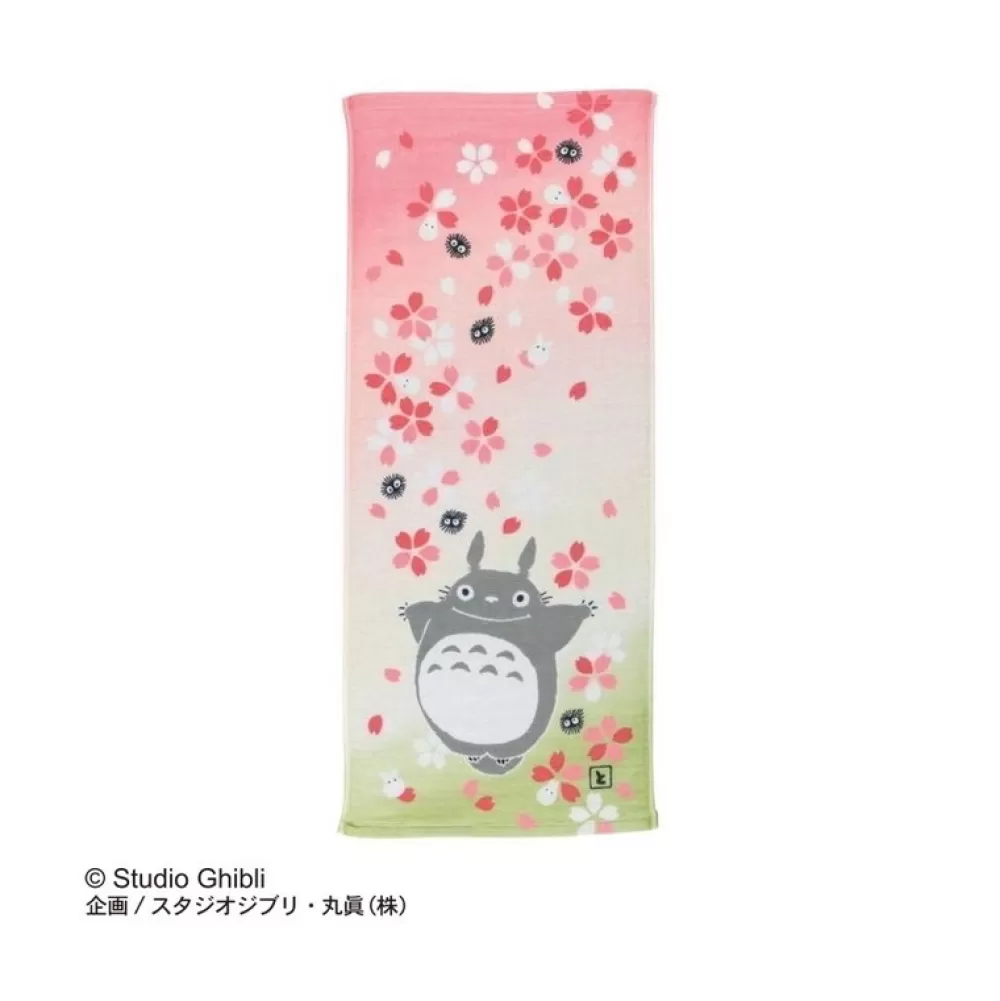 Outlet Serviette Imabari Totoro Hanafubuki 34X80 Cm - Mon Voisin Totoro Linge De Maison