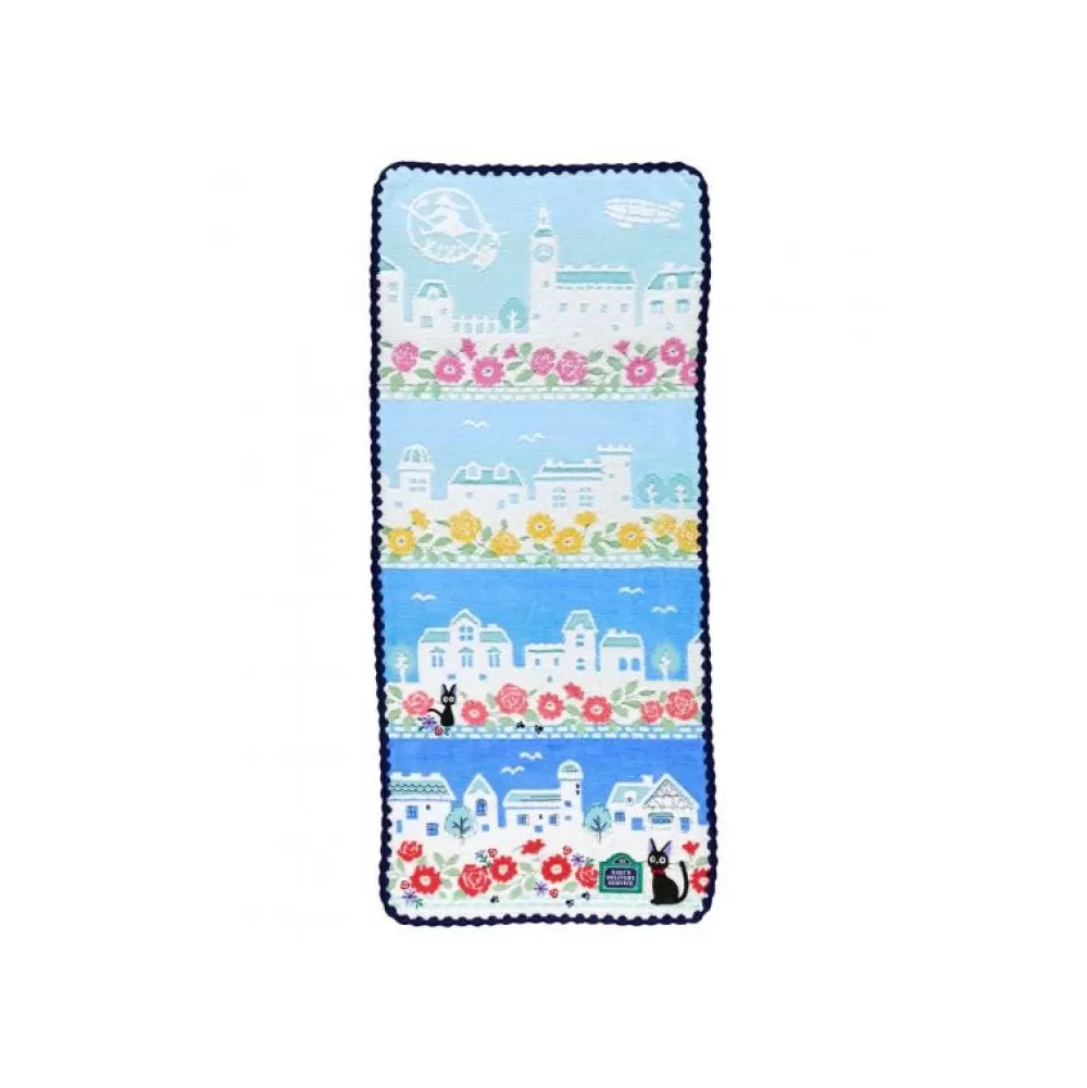 Cheap Serviette Rues De Paris 34X80Cm - Kiki La Petite Sorciere Linge De Maison